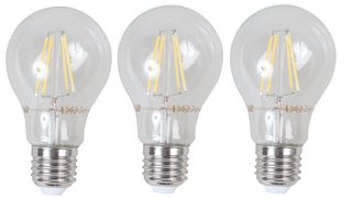 5167H - 4W Clear GLS LED Filament Lamp, E27, Warm White, 450lm (Pack of 3)