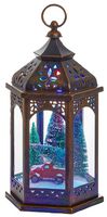 LB191601A - 33cm Antique Gold Hexagonal Christmas Lantern