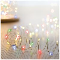 LB191279M - 20 INDOOR PIN WIRE LIGHTS MULTI LED