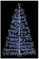 LV191435S - 1.2m Silver Starburst Tree with White LEDs