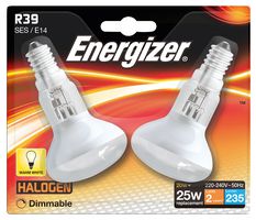 S11953 - 20W ECO Halogen R39 Reflector Lamp, E14, 235lm, 2900K, Pack of 2