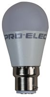 PEL01656-E - 6W LED Frosted Mini-Globe Bulb, BC/B22, 470lm, 6000K