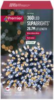 LV162171WWW. - 360 LED Warm White/White Fairy Lights with Timer, 36.7m