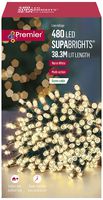 FLV162172WW-CPC - 480 LED Warm White Fairy Lights with Timer, 46.3m