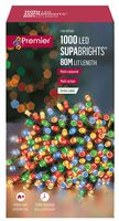 LV192153M - 1000 LED Multi-Coloured Fairy Lights with Timer, 87.9m
