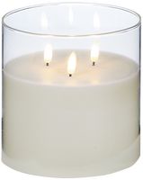 LB213085C - 15x15cm Clear Glass with Triple Flame
