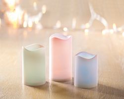 LB162101 - Colour Changing Candles with Timer and Remote, Pack of 3