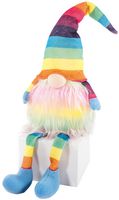 LB213353 - Sitting Rainbow Gnome, 50cm