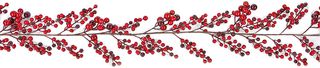 DF187120 - 1.8m Red Berry Decorative Garland, No Tips