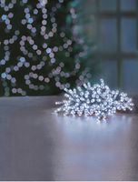 LB112383WC - 100 LED Multi Action Lights with Timer, White