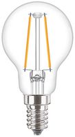 929001238692 - 2W CorePro Filament LED Golf Ball Bulb P45, E14, 2700K, 250lm