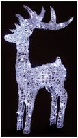 LV191184W - LED Twinkling White Soft Acrylic Christmas Reindeer, 1.15m