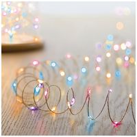 LB151211RBW - 200 LED Battery Operated Multi-Action Starburst Lights with Timer, Rainbow