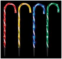 LV203088 - 62cm Multi-Colour LED Candy Cane Path Light, 4pc