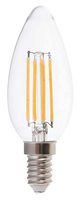 VT-1986 214413 - 4W LED Filament Candle Bulb, E14, 4000K, 400lm