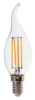 VT-1997 214429 - 4W LED Filament Candle Flame Bulb, E14, 4000K, 400lm