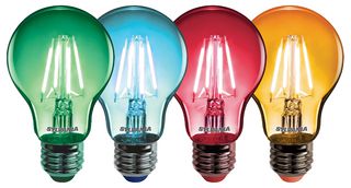 86310 - 4W Toledo Retro Chroma Bulb, A60, E27, Green, Blue, Red, Orange, IP54, Pack of 4