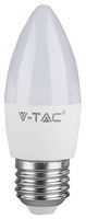 VT-1821 2143441 - 4.5W LED Frosted Candle Bulb, E27, 6500K, 470lm, Non-Dimmable