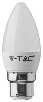 VT-223 2120152 - 4.5W LED Frosted Candle Bulb, B22, 6500K, 470lm