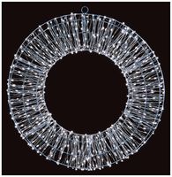 LV231501S - 45cm Silver Wreath with 600 White LEDs