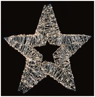 LV231503S - 45cm Silver Christmas Star with 750 White LEDs