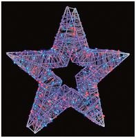 LV231504W - 60cm White Christmas Star with 1700 Rainbow LEDs