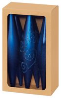 TD126295MB - 6x150mm Assorted Multi Finish Hanging Drops, Midnight Blue, Pack of 6