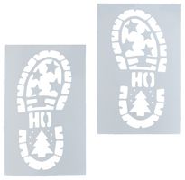 AC195686 - 25 x 16cm Santa Boot Stencils