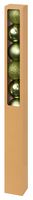 TD126268SGR - 60mm Glitter Baubles, Green, Pack of 10