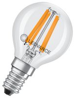 4099854065750 - 4.2W LED Filament Golf Ball Bulb, E14, 2700K, 470lm, Dimmable