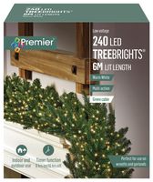LV236191WW - 240 LED Warm White Christmas Tree Lights with Timer, 6m