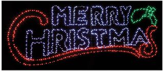 LV243726 - 2m Twinkling LED Merry Christmas Motif