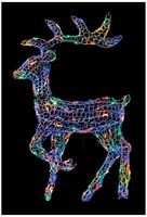 LV231258MMA - 2D Lit Soft Acrylic Multicoloured Deer