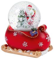 MO241334 - 6.5cm Santa and Sleigh Waterglobe