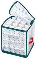 AC231169 - 64pc Ornament Storage Box, Green