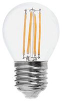 VT-2386 - 6W LED Filament Golf Ball Bulb, E27, 2700K, 800lm, Non-Dimmable
