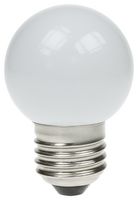 GOLF/1.5W/ES/3000K - 1.5W LED Polycarbonate Golf Ball Bulb, E27, 3000K, 100lm, Non-Dimmable