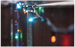 EC10004 - 40 LED Connectable String Lights with Black Cable, RGB, 5m
