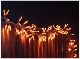 EC10087 - 250 LED Connectable Cluster Lights with White Cable, Copper Gold, 5m