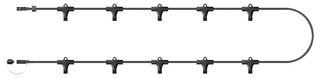 EC100105 - Connect Multiway Connectors With 2x 1mm Black Rubber Cable, 10 Way