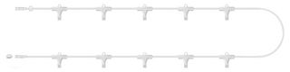 EC100114 - Connect Multiway Connectors With 2x 1mm White Rubber Cable, 10 Way