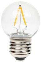 GOLF/LEDFIL/2W/ES27PCD - 2W LED Filament Golf Ball Bulb, E27, 2700K, 160lm, Dimmable