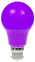 GLS/LED/6W/BC/PURPLE/D - 6W LED GLS Bulb, BC/B22, Purple, Dimmable