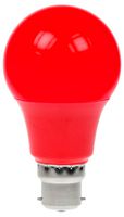 GLS/LED/6W/BC/RED/D - 6W LED GLS Bulb, BC/B22, Red, Dimmable