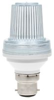 STROBE/LED/BC/WHITE - 3W LED Strobe Bulb, B22, 6400K, Non-Dimmable