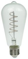 ST64/FILDIM/4W/ES/BLUE - 4W LED Filament ST64 Bulb, E27, Blue, Dimmable