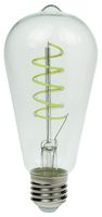 ST64/FILDIM/4W/ES/GREEN - 4W LED Filament ST64 Bulb, E27, Green, Dimmable