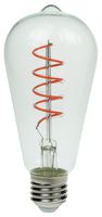 ST64/FILDIM/4W/ES/PINK - 4W LED Filament ST64 Bulb, E27, Pink, Dimmable