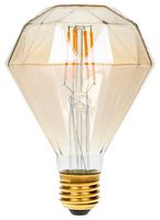 DIA/LEDFIL/4W/ESGD - 4W LED Diamond Gold Filament Bulb, E27, 1800K, 360lm, Dimmable