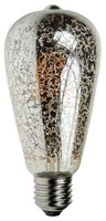 ST64/LEDFIL/4WESCRACKLE - 4W Crackle Glazed LED Filament Bulb, ST64, E27, 1800K, 200lm, Dimmable